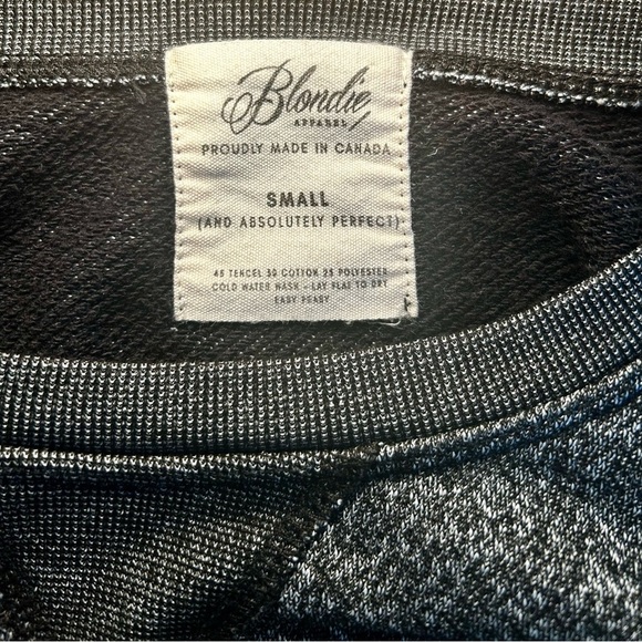 Blondie Apparel Women’s Sweater Dress, Made in Canada, Size Small, Black - Picture 5 of 5